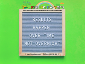 Results happen over time, not overnight.  Writing common core standards required daily practice.