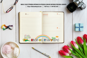 Inspiring desktop of girl's working as writer