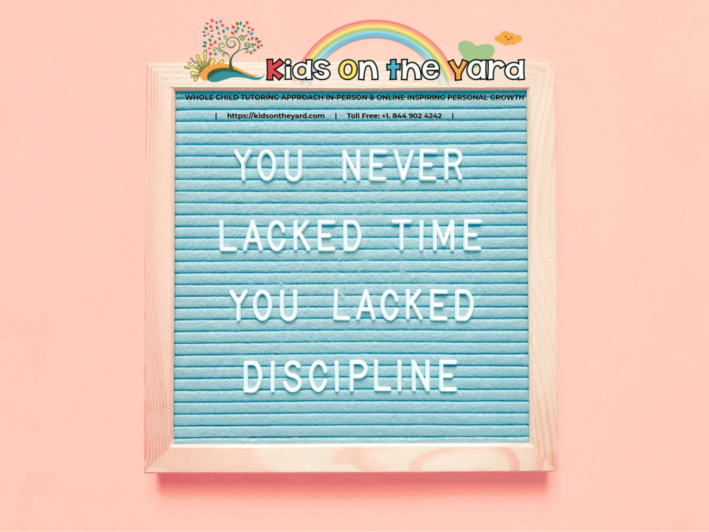 You never lacked time. You lacked discipline. Quote. Quotes. Motivation. Motivational.