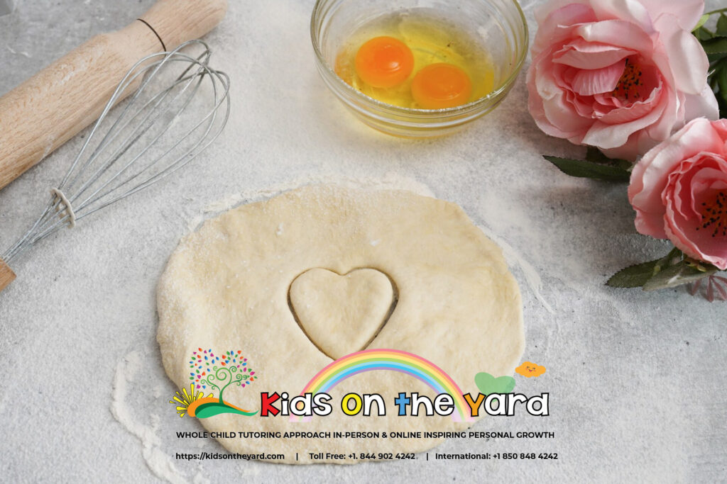 Valentine's day baking background. Ingredients for cooking and Valentine's heart . 10 Incredible Ways to Celebrate Valentine’s Day as a Family