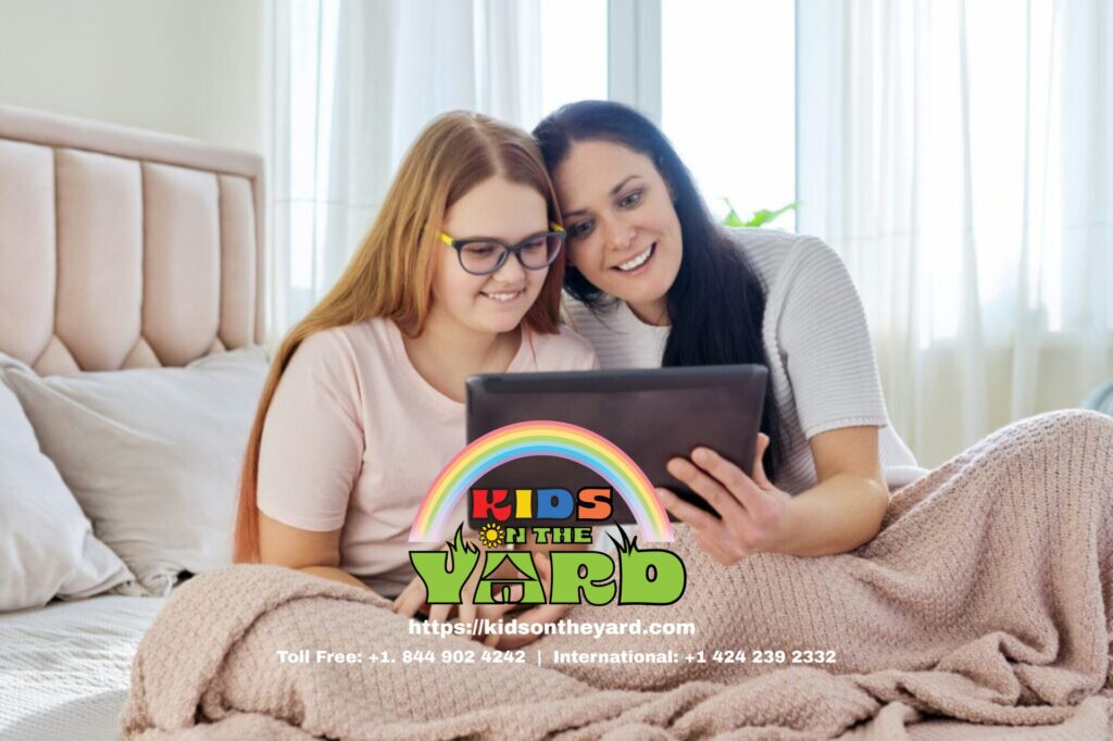 Daughter and Mother who has created a safe space for her child to express concerns about school.